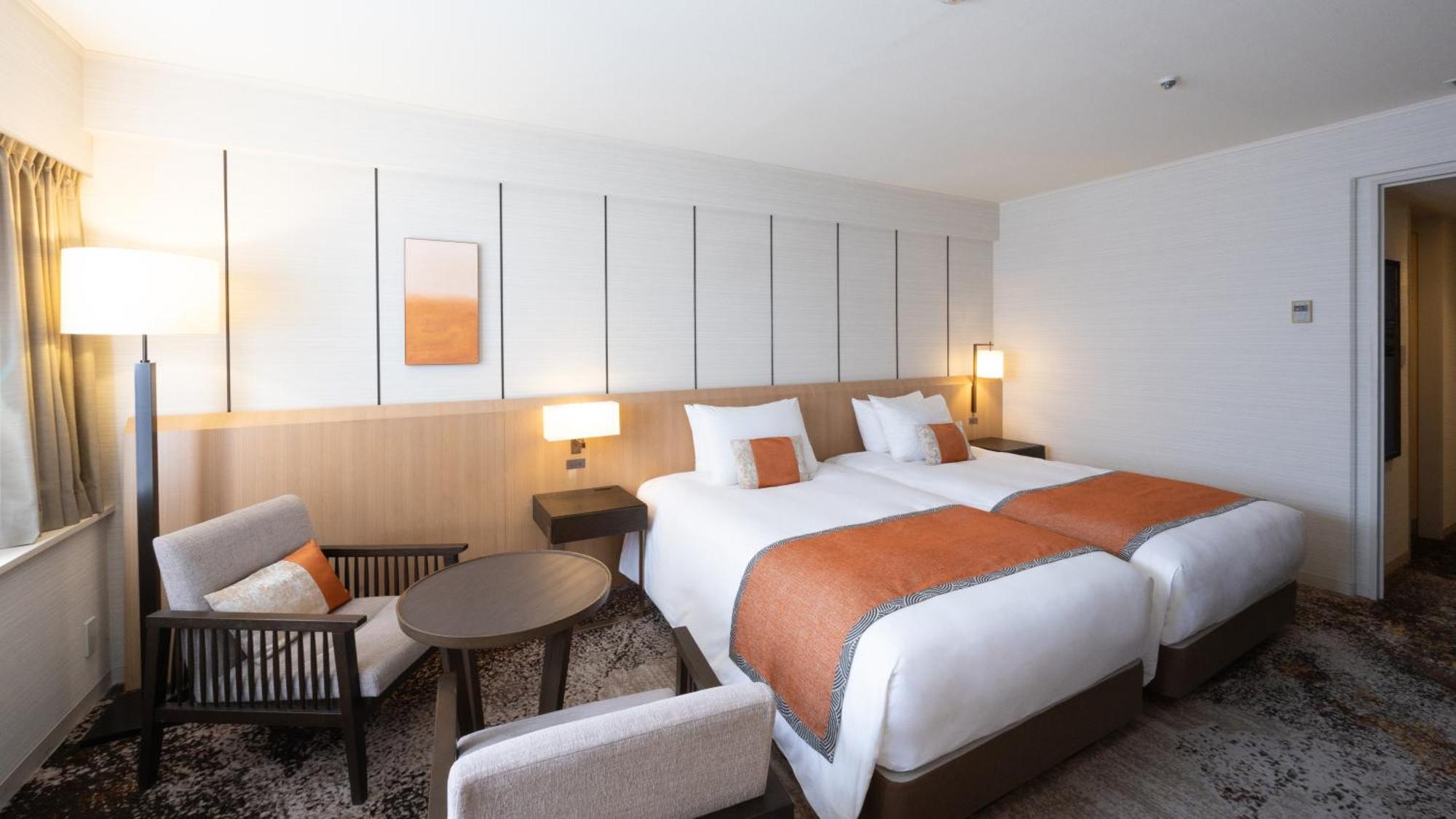 Deluxe Twin Room High Floor Non-Smoking Garden View　