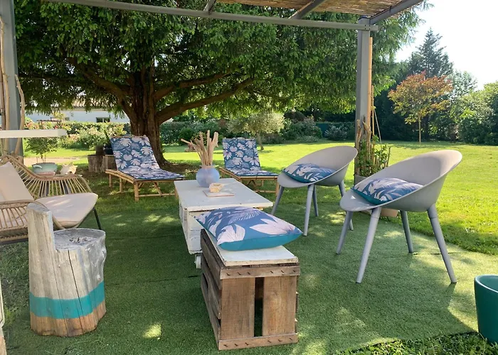 Domaine L'EYRE ET LE GUA - Suite privative Abella - Terrasse privée et Parc