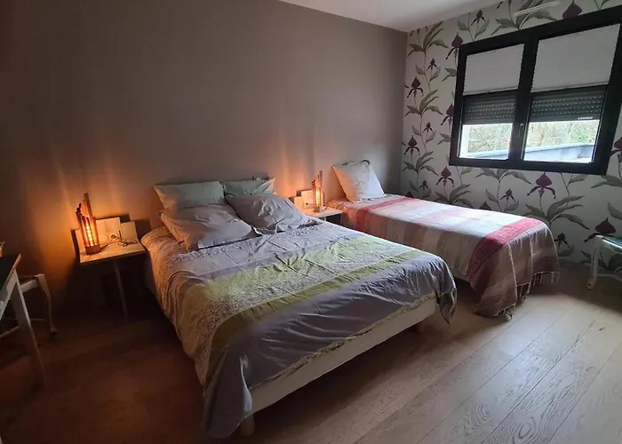 Chambres avec salle de bain et petit déjeuner chez JP&Josy