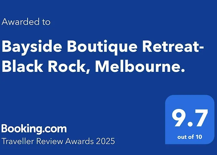Bayside Boutique Retreat- Black Rock, Melbourne.