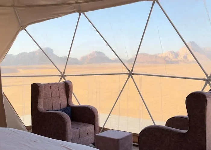 Wadi Rum Rimal View Camp Panoramic View