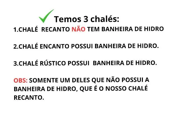 Chalé Recanto Dos Encantos