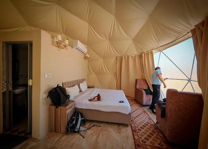 Desert Elegance Luxury Bedouin Camp Panoramic View