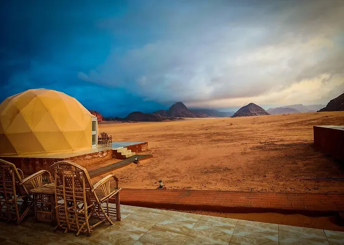 Desert Elegance Luxury Bedouin Camp Panoramic View